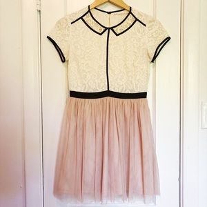 Mustard Seed - Lace & Tulle Modern Cocktail Dress